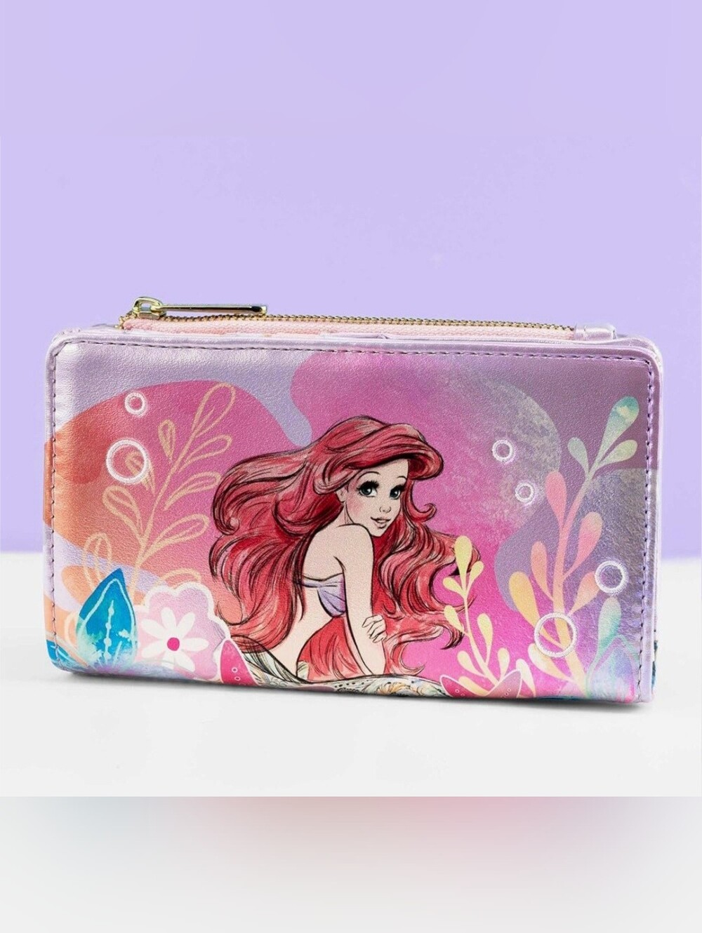 UK Exclusive Loungefly x Disney The Little Mermaid Ariel Floral Wallet 🧜🏻‍♀️